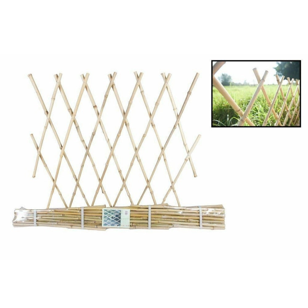 Trade Shop - Traliccio Rete Bambù Bamboo 180 X 60 Cm Estensibile Bamboo Piante Rampicanti -