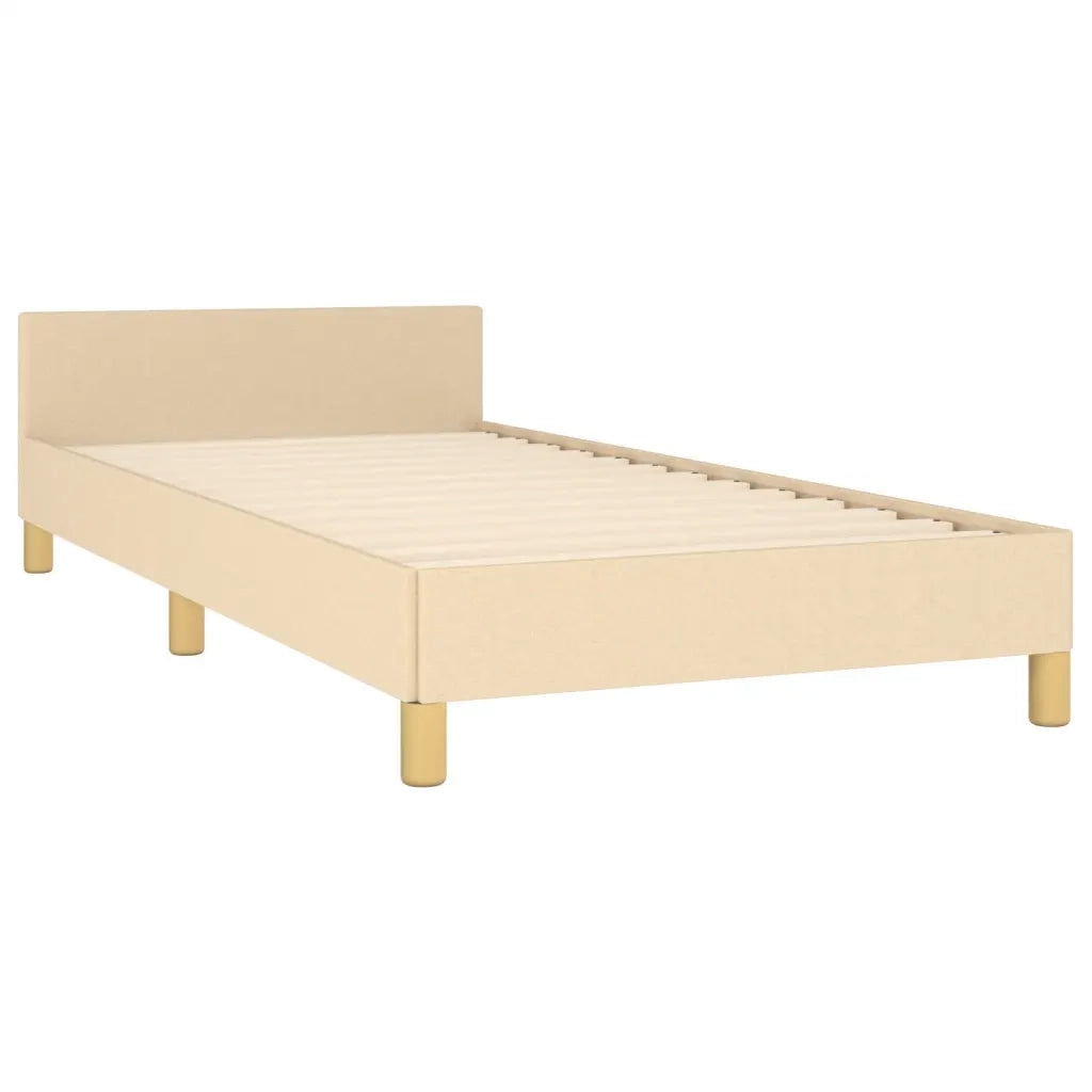 Giroletto senza Materasso-Struttura Letto Crema 100x200 cm in Tessuto 613122