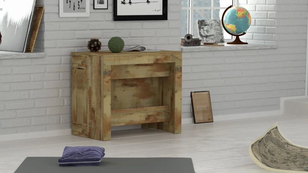 Consolle in legno Pratika L 90 x H 77 cm x P 90