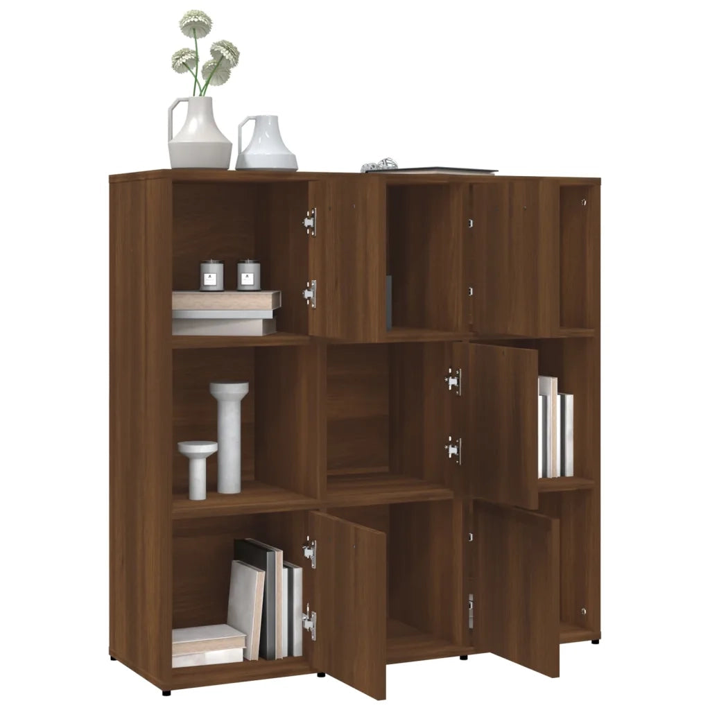 Libreria Rovere Marrone 90x30x90 cm in Legno Multistrato cod mxl 23374