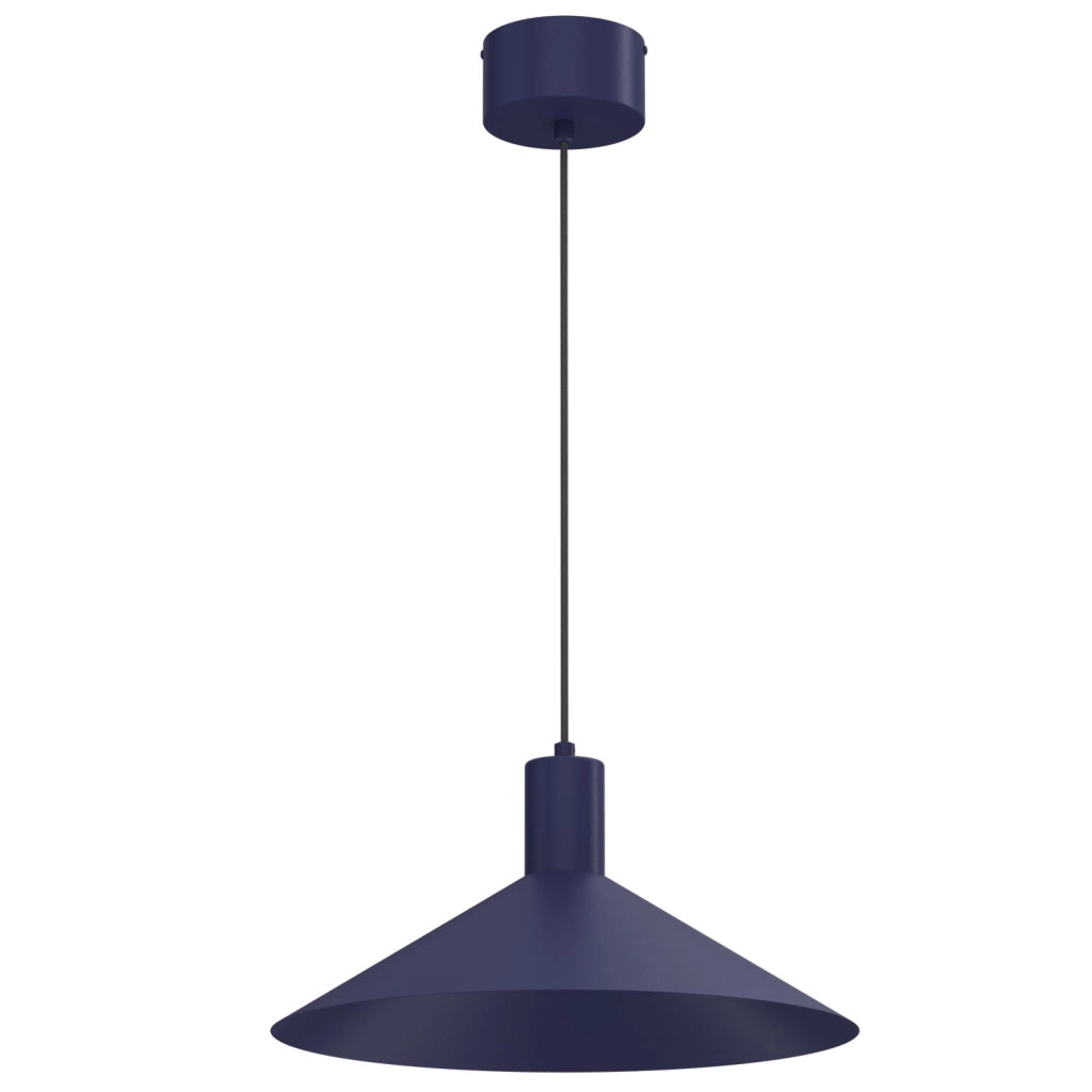 Lampada sospesa Nox Luminex blu metallo 1xGU10 40 cm