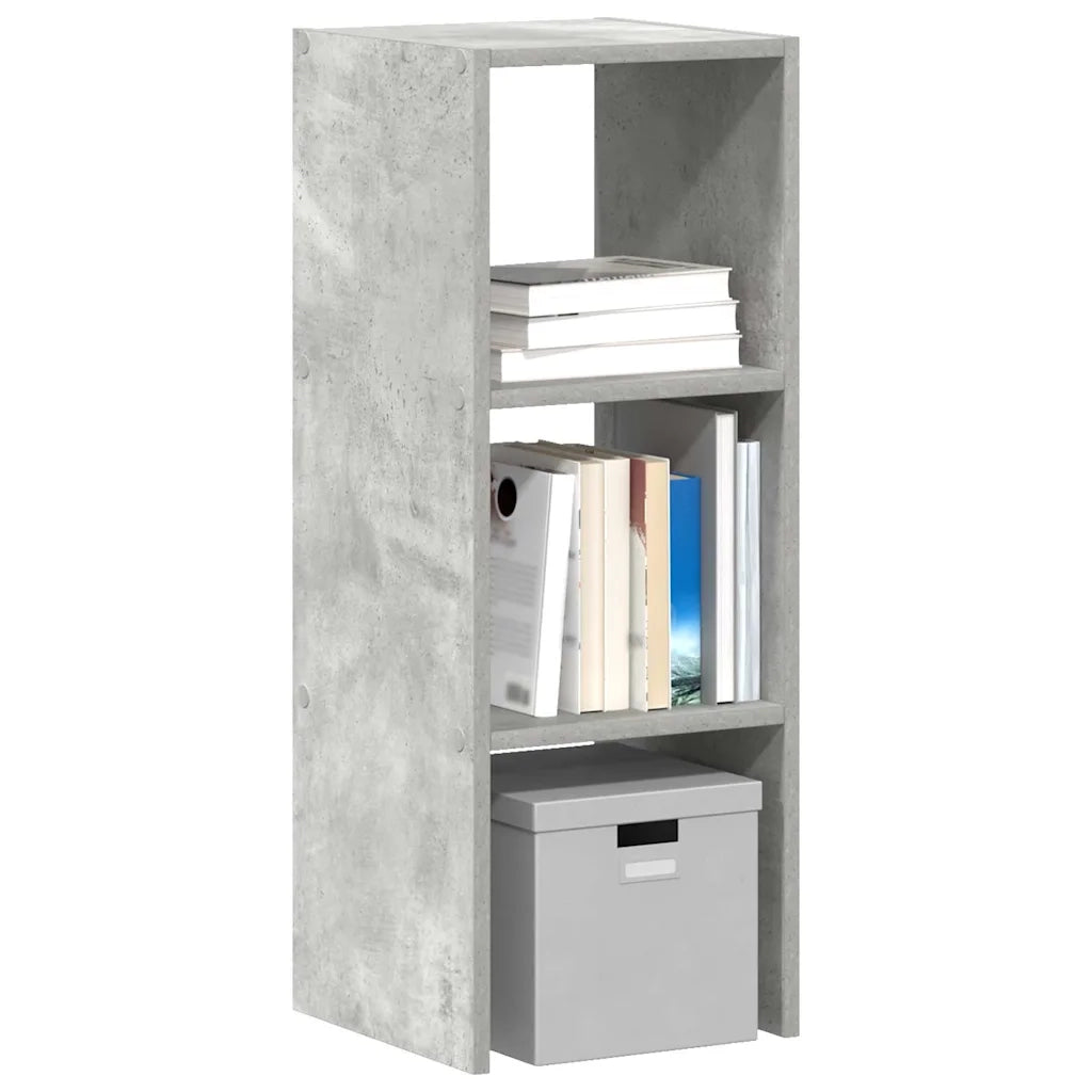 Libreria Impilabili Grigio Cemento 30x30x80cm Legno Multistrato 858809