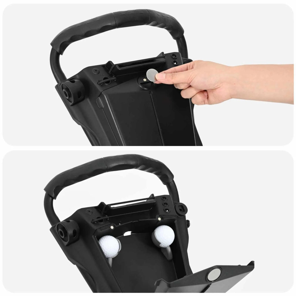 Carrello da golf Nero 95 x 60 x 130 cm Ferro CFW6295325