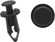 Set di viti blindate in plastica nera 9 mm - Nero - Set da 100 - Per auto - Duraturo - Alta qualità - Viti blindate