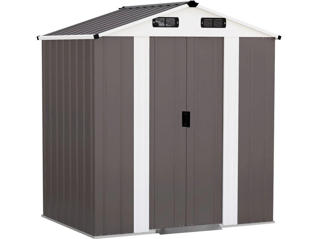 Casetta da giardino in metallo "Dallas II" - 2,17 m² - Colore taupe