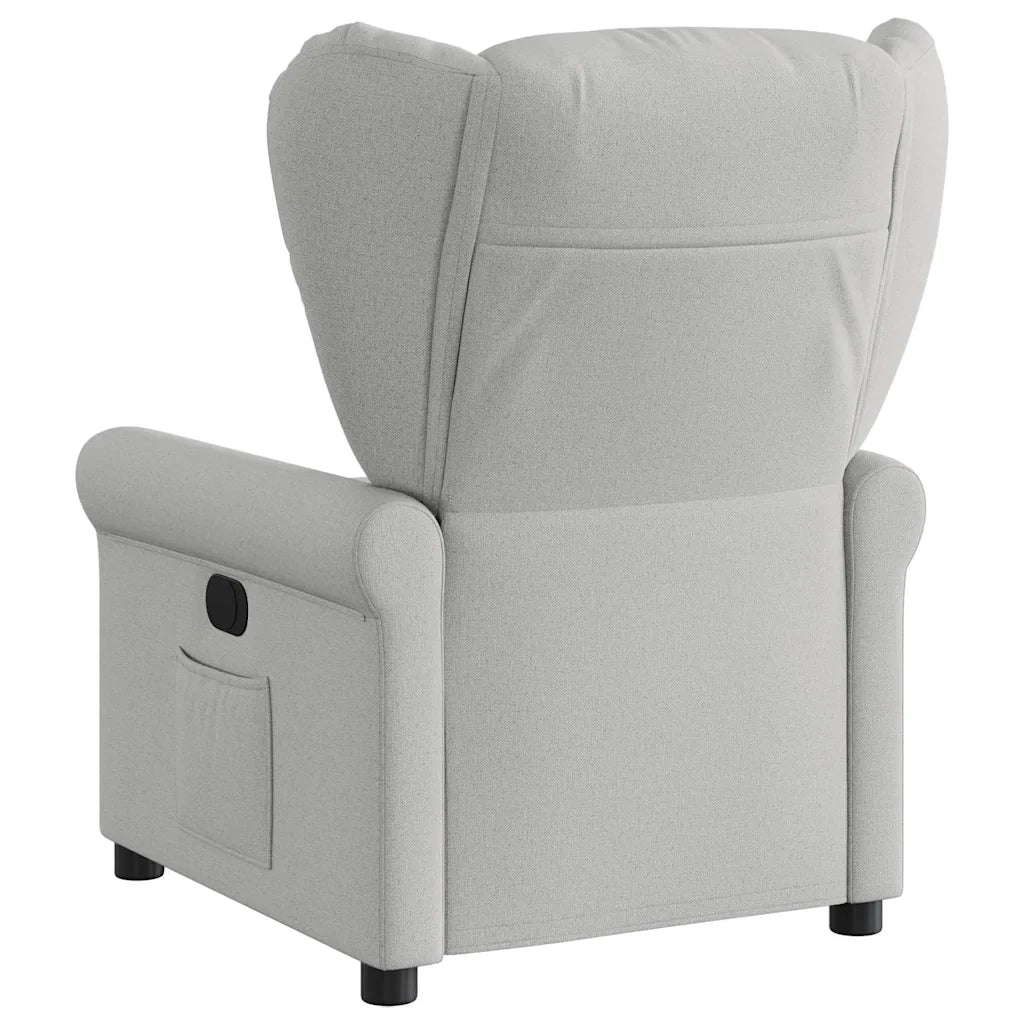 Poltrona Reclinabile in Tessuto Grigio Nuvola 4015665