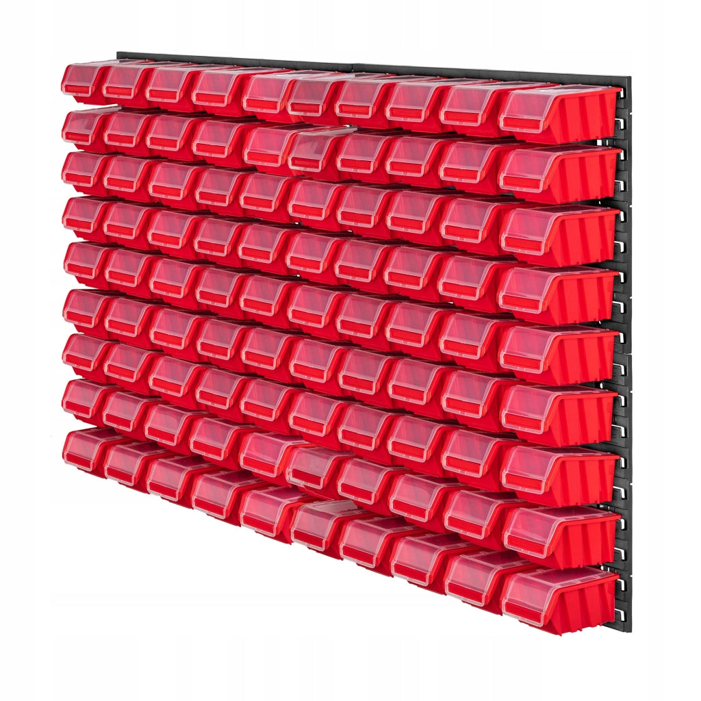 Pannello portautensili KADAX da parete per officina, 116x78 cm, 90 scomparti, garage, officina