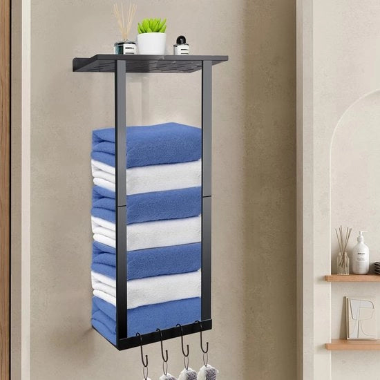 Asciugamani per il bagno e la cucina con 4 ganci di stoccaggio