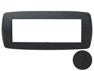 PLACCA 6 POSTI MILLENNIUM NERO FLASH  6 posti  mm.199x84h. (7846.T.N)    MARLANVIL