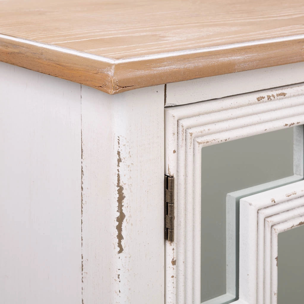 Mobile da ingresso in legno bianco 83x36x56,5h