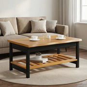 VidaXL Tavolino da salotto EKAI Nero 100 x 60 x 45,5 cm 42037019