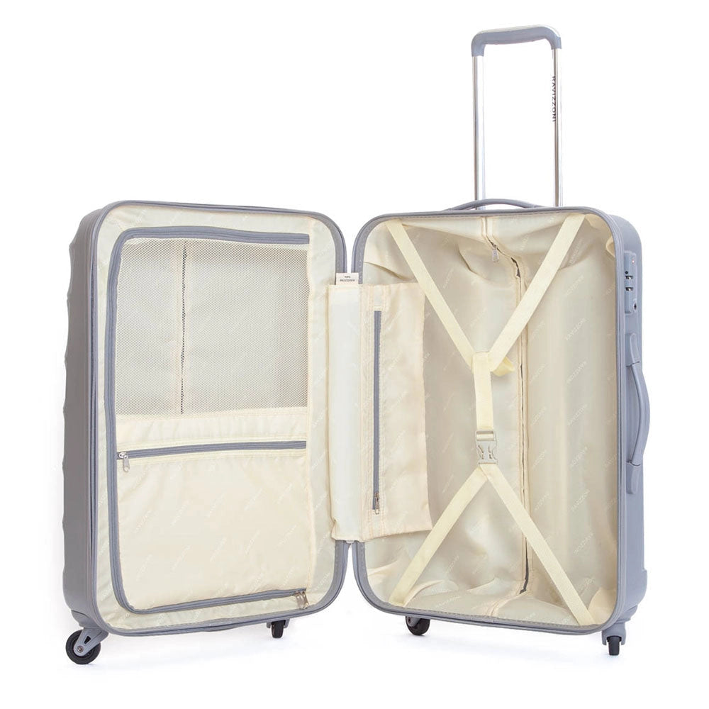 Trolley Valigia Media Rigida in ABS 4 Ruote TSA Ravizzoni Infinity Rosso