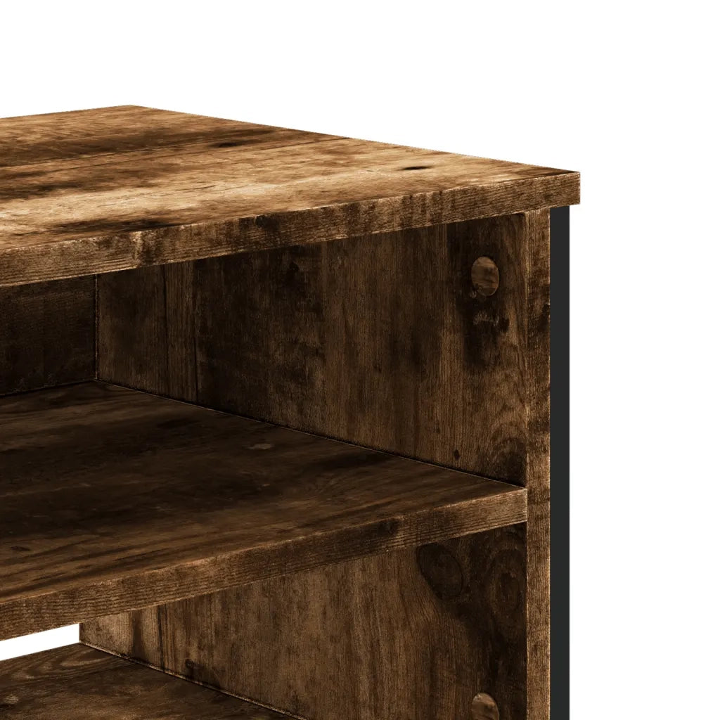 Mobile Porta TV Rovere Fumo 180x34x41 cm in Legno Multistrato 848576