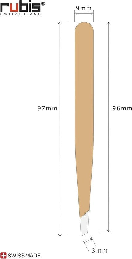 Pincetta elegante con testa inclinata, in oro con design a fori, pincettone per ciglia in metallo dorato