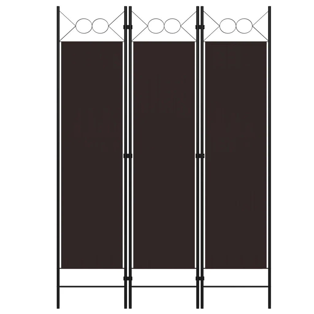 Paravento a 3 Pannelli Marrone 120x180 cm cod mxl 72002