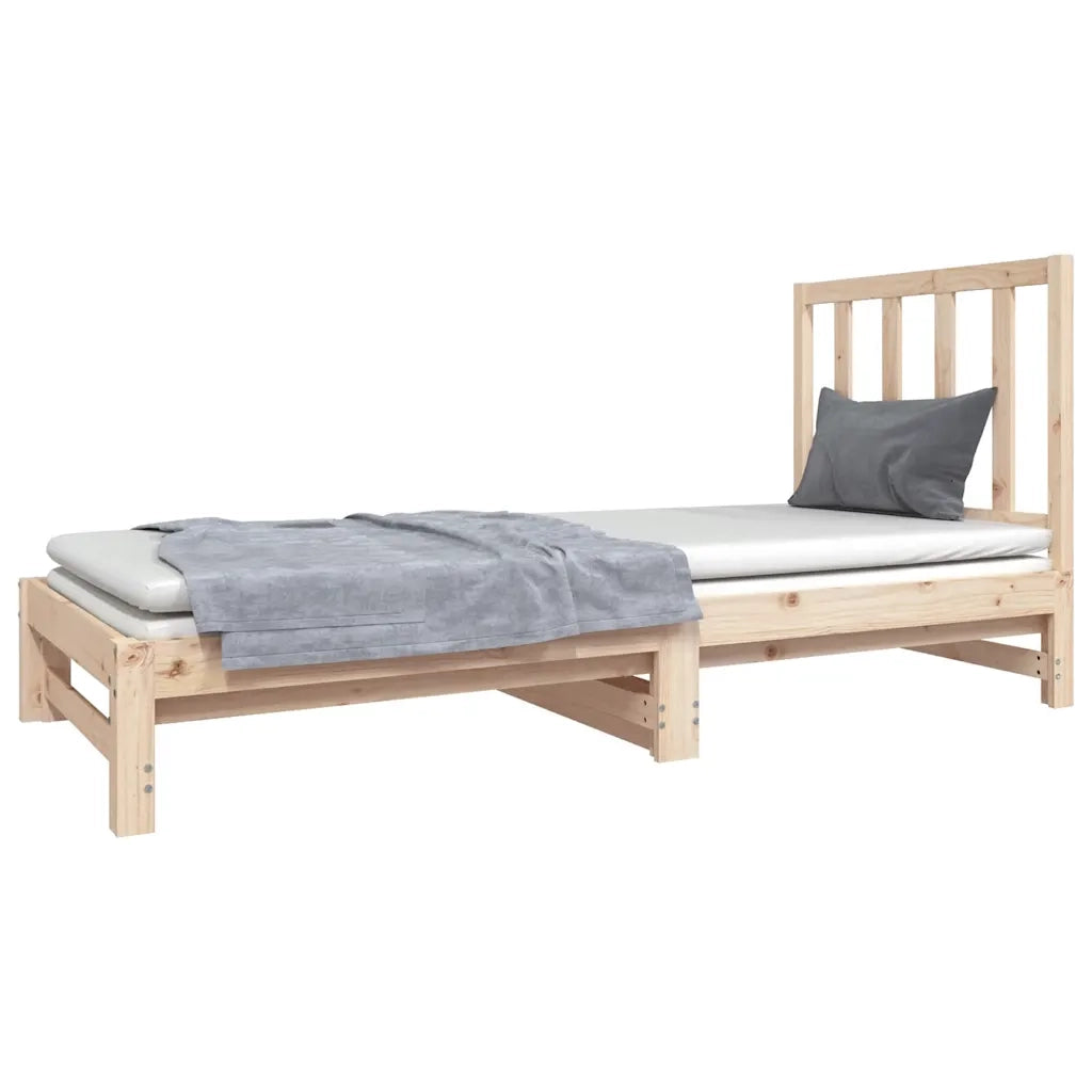 Dormeuse Estraibile 2x(90x190) cm Legno Massello di Pino 3124752