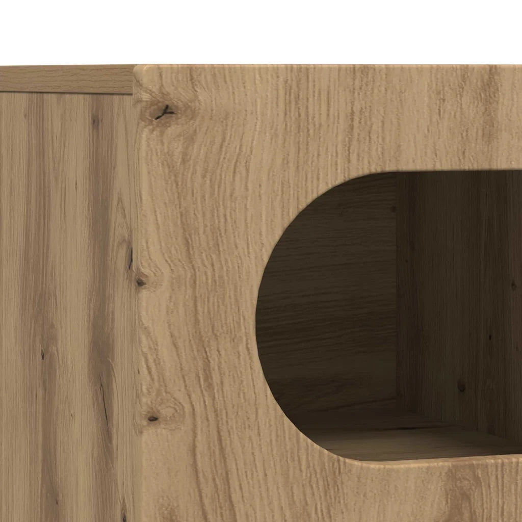 Mobile TV-Credenza per TV-Console TV Rovere artigianale 60 x 35 x 40 cm Legno multistrato