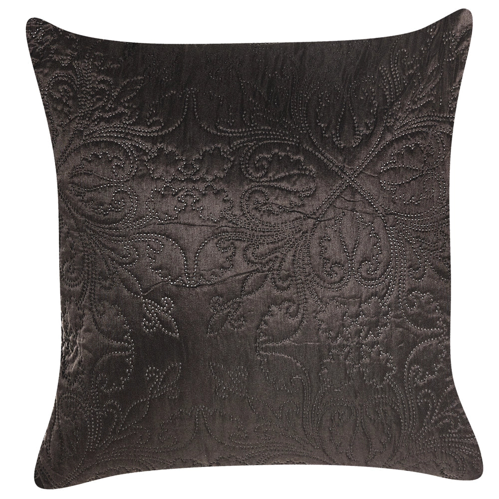 Set copriletto e cuscini tessuto in poliestere marrone 140 x 210 cm motivo goffrato decorativo biancheria da letto classico camera da letto