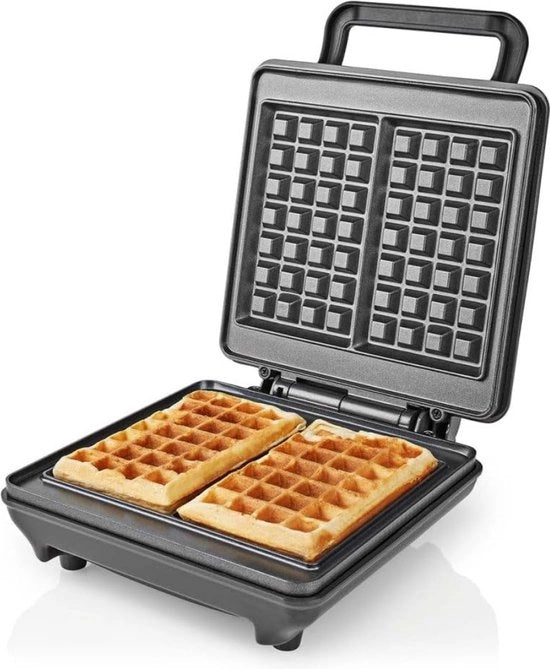 Mini Wafeliera per Wafel Classiche - Doppia Wafeliera con Antiforatura - Ideale per Pasqua e Feste - Realizzata in ABS/Alluminio