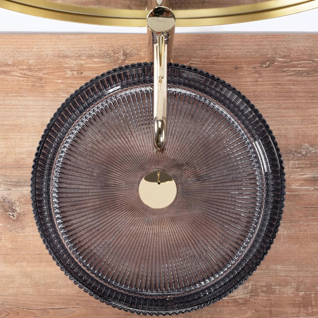 Lavabo Da Appoggio Rea Ingrid Grey