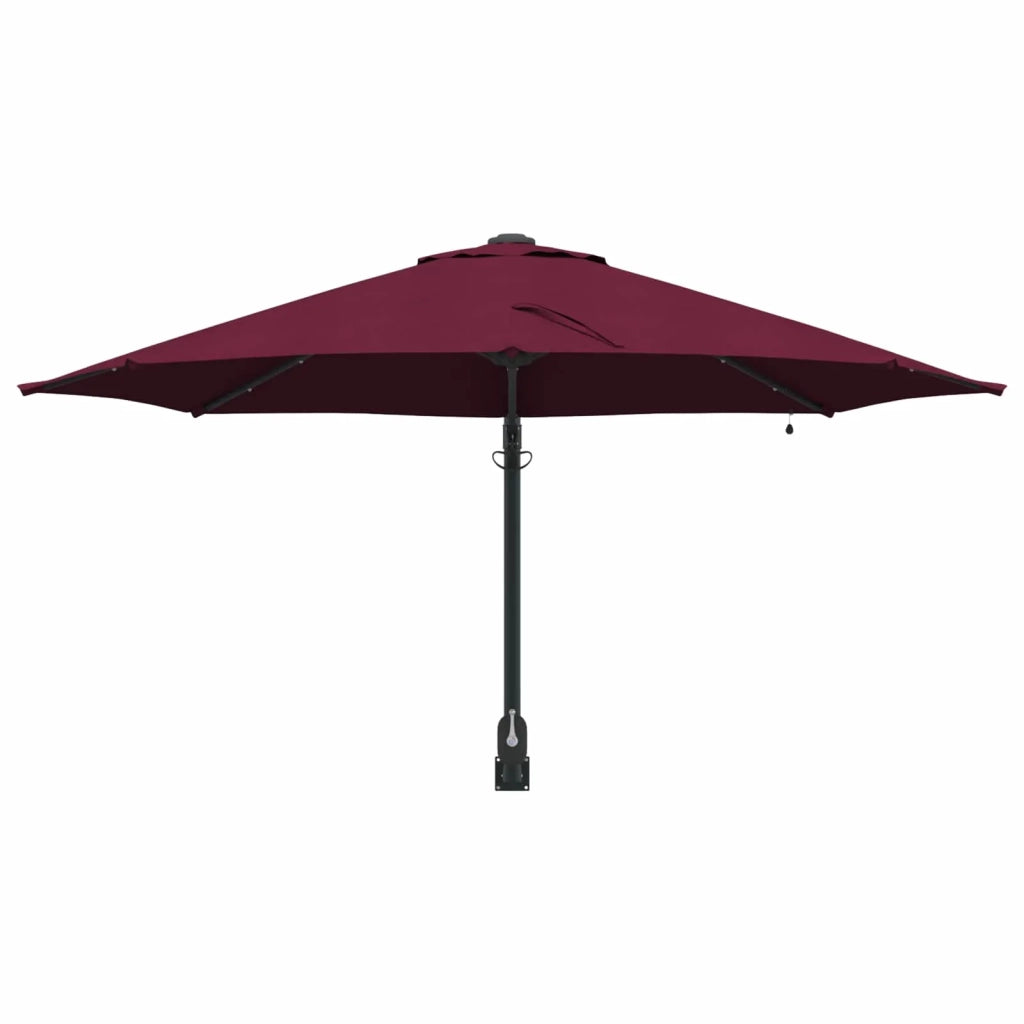 Ombrello da giardino-Ombrellone da spiaggia Rosso Bordeaux 248 x 248 x 148 cm 197578