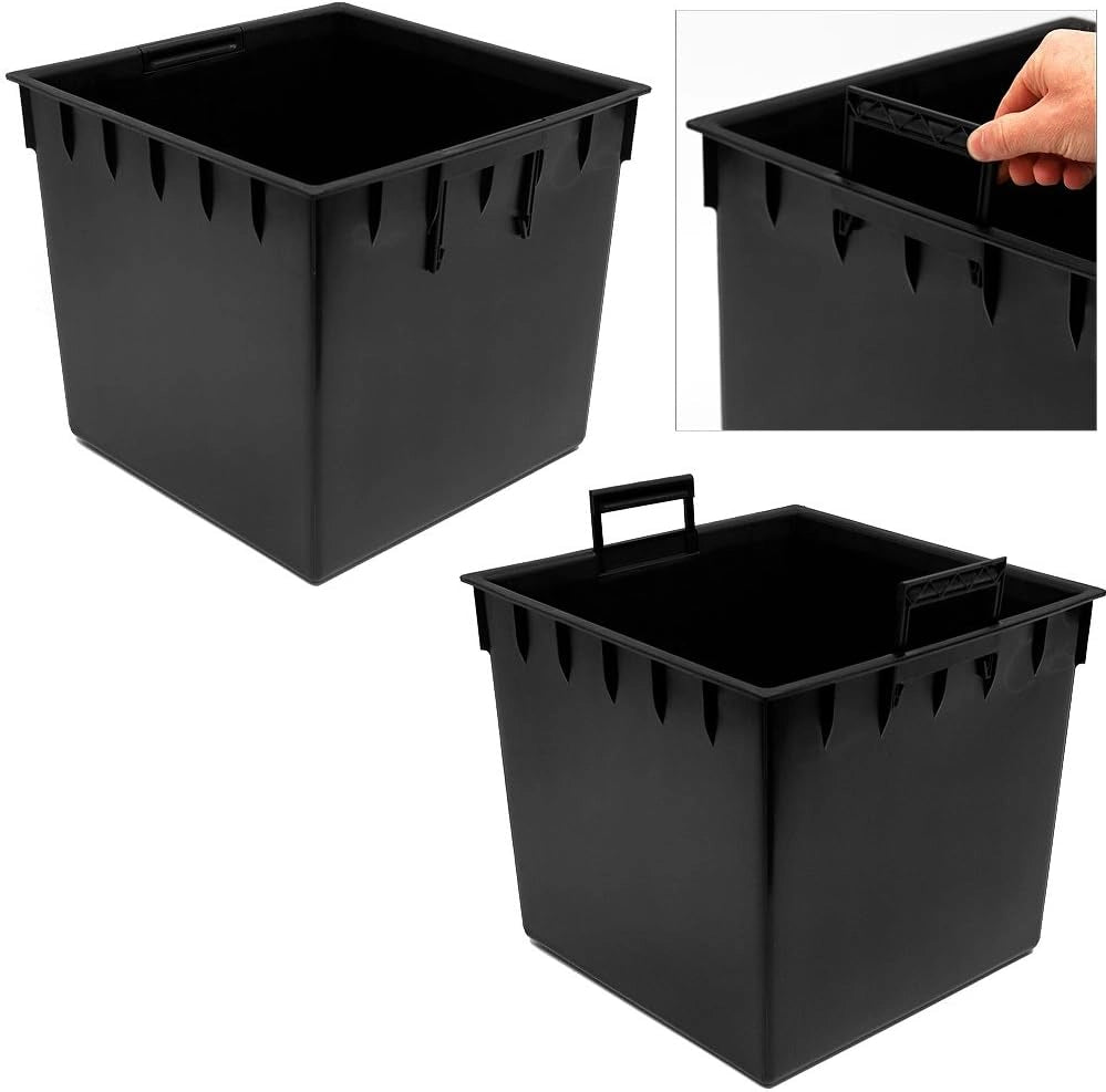 Deuba® Vaso da Fiori per Interno Esterno Fioriera Piante con Maniglie Effetto Rattan 35L Marrone