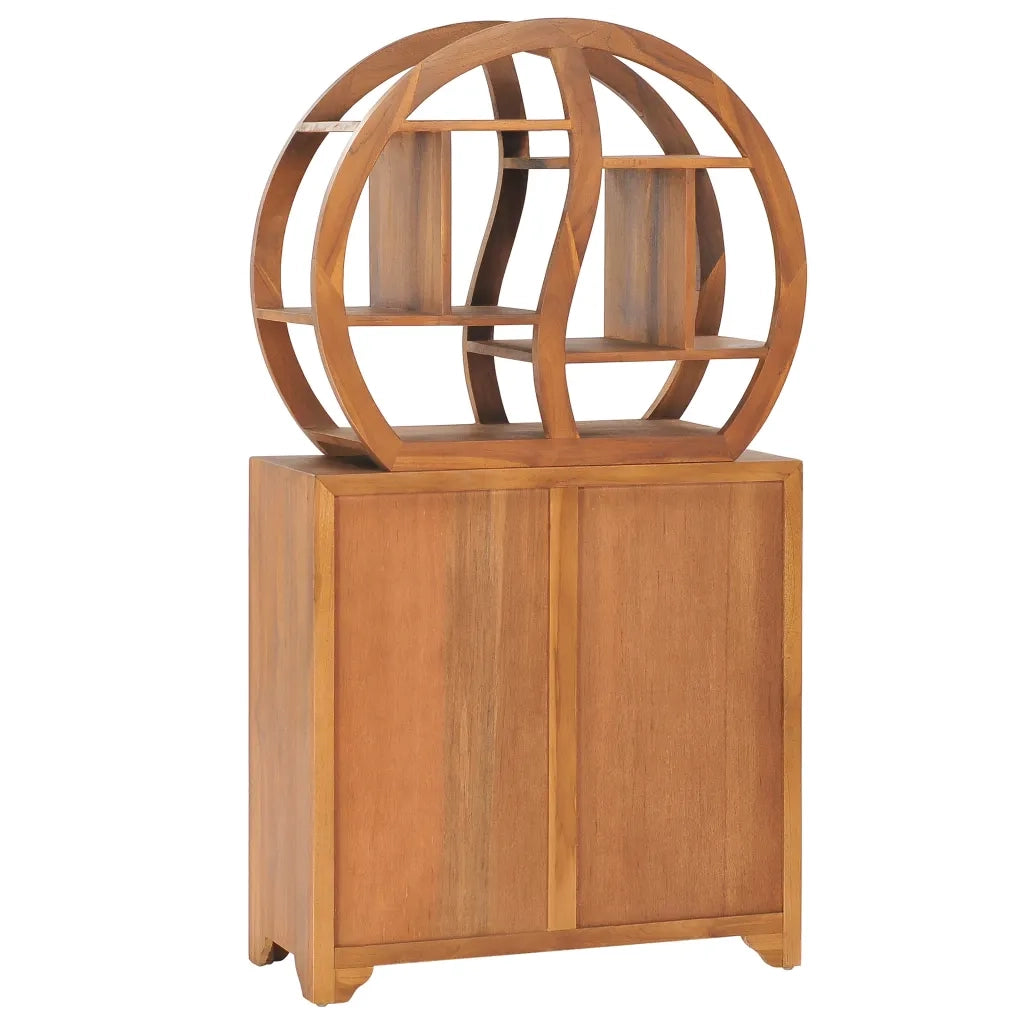 Armadietto con Mensola Yin Yang 70x30x130 cm in Legno di Teak cod mxl 44318