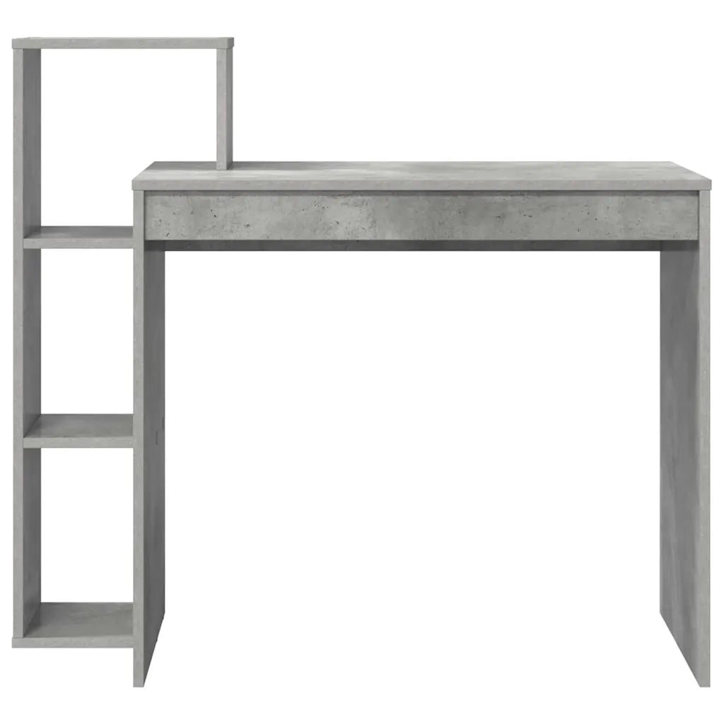 Scrivania | Tavolo da Ufficio Grigio cemento 100 x 40 x 90 cm Legno multistrato