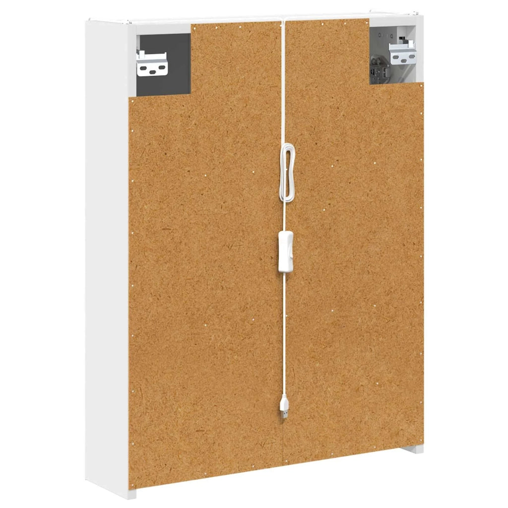 Mobiletto per specchio da bagno Bianco 53,5 x 15,5 x 70 cm 889231