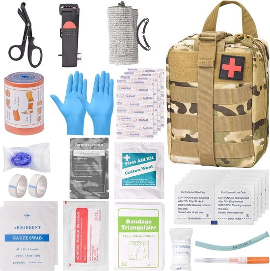 Kit di pronto soccorso per esterno - 48 pezzi di kit medico per campeggio e outdoor