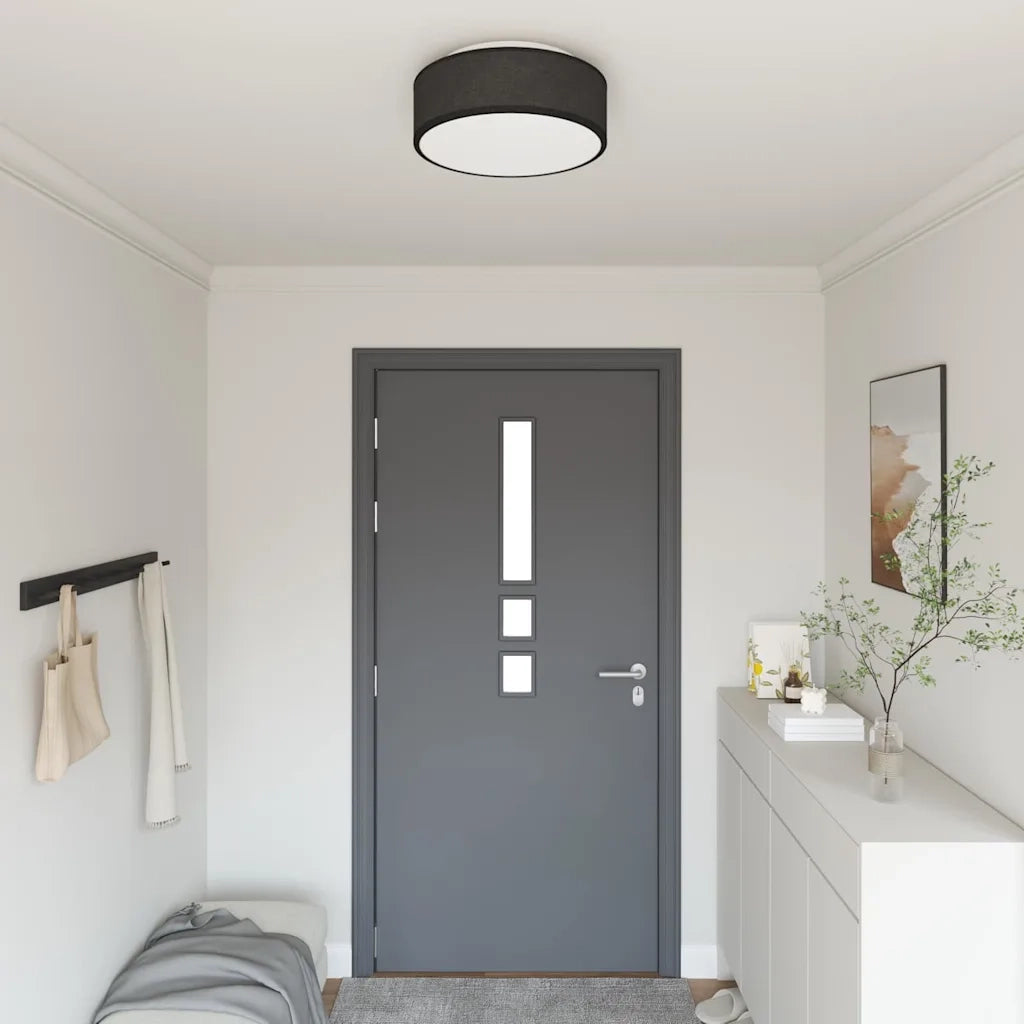 Lampada da soffitto Nero 38 x 38 x 13,5 cm Tessuto CFW2462339