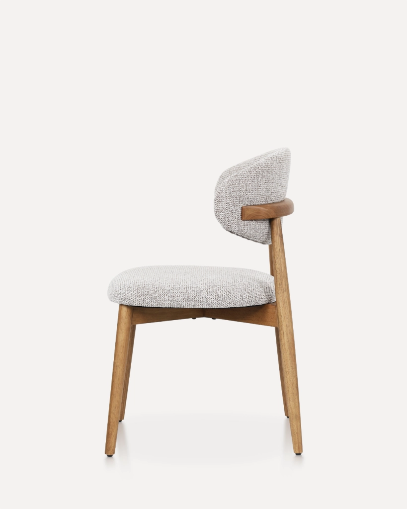 Sedia in Legno Daphne, Colore Noce/Argilla