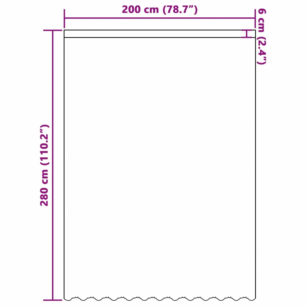 Tenda in Pizzo con tende Bianco 280 x 200 cm Poliestere 4107889