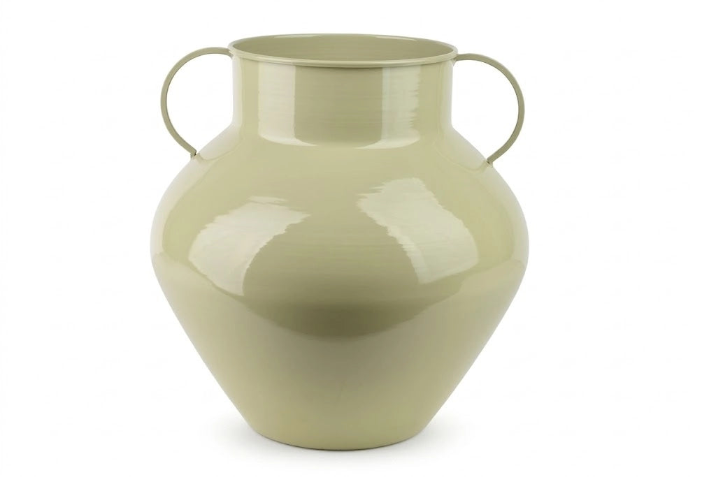 Vaso in metallo MONDEX ROGER 18,5x31x34 cm verde salvia 1 pz