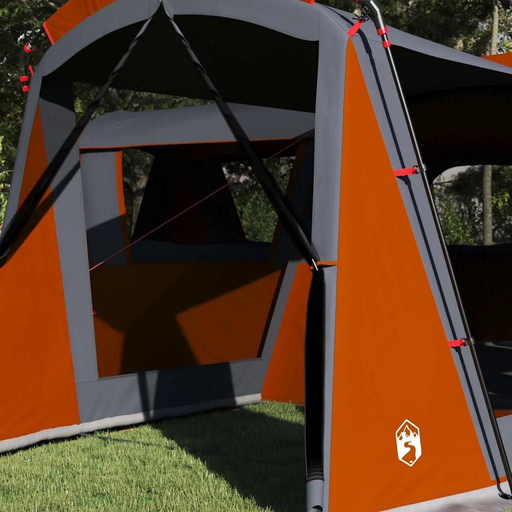 Tenda per Famiglia 20 Persone con tetto Grigio e arancione
