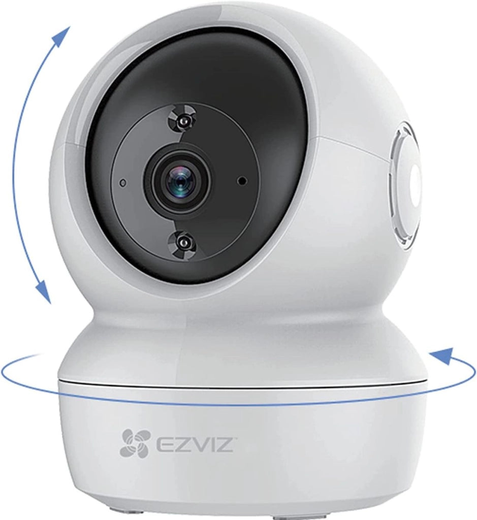 EZVIZ CS-C6N Telecamera Videosorveglianza Sorveglianza Wi Fi Wireless Interna 2k 4 Mpx Pan/Tilt/Zoom Compatibile Alexa, Rotazione a 360°, Visione Notturna, Tracciamento del Movimento e Audio Bi-direzionale