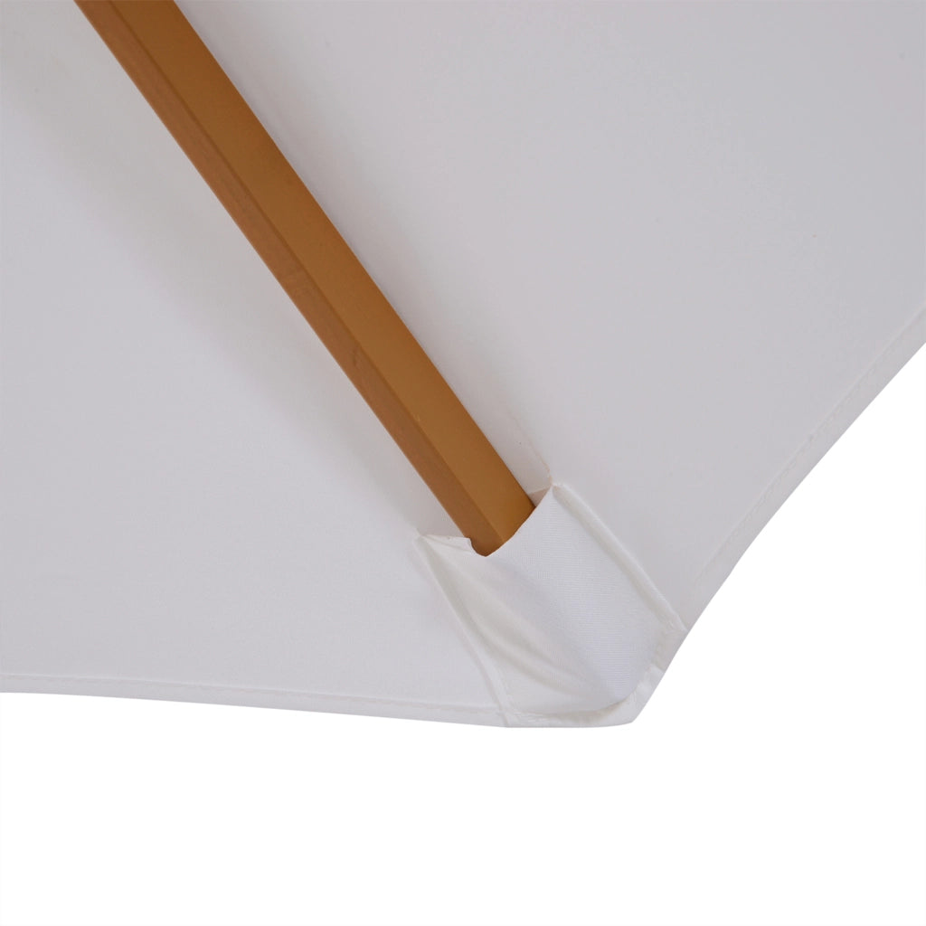 Sonnenschirm ? 300 cm ¨C zephmum ¨C Legno, Bianco