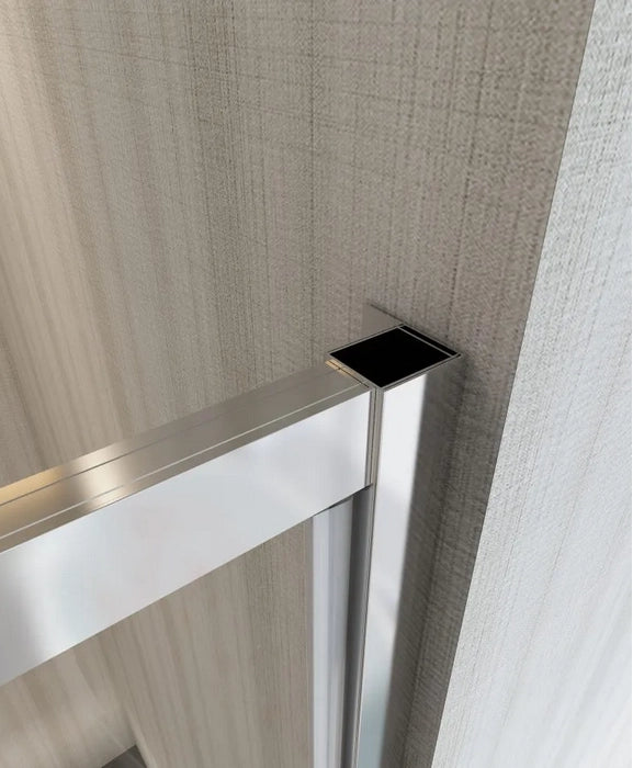 Porta Doccia Pivot Cromo Cristallo 8mm Trasparente Anticalcare Lasena Cromo lucido,80 cm,200 cm,Incluso