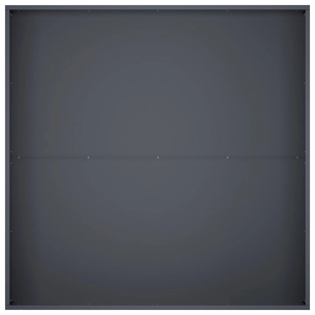 Vaso da giardino 2 pz Antracite 80 x 80 x 30 cm 8005069