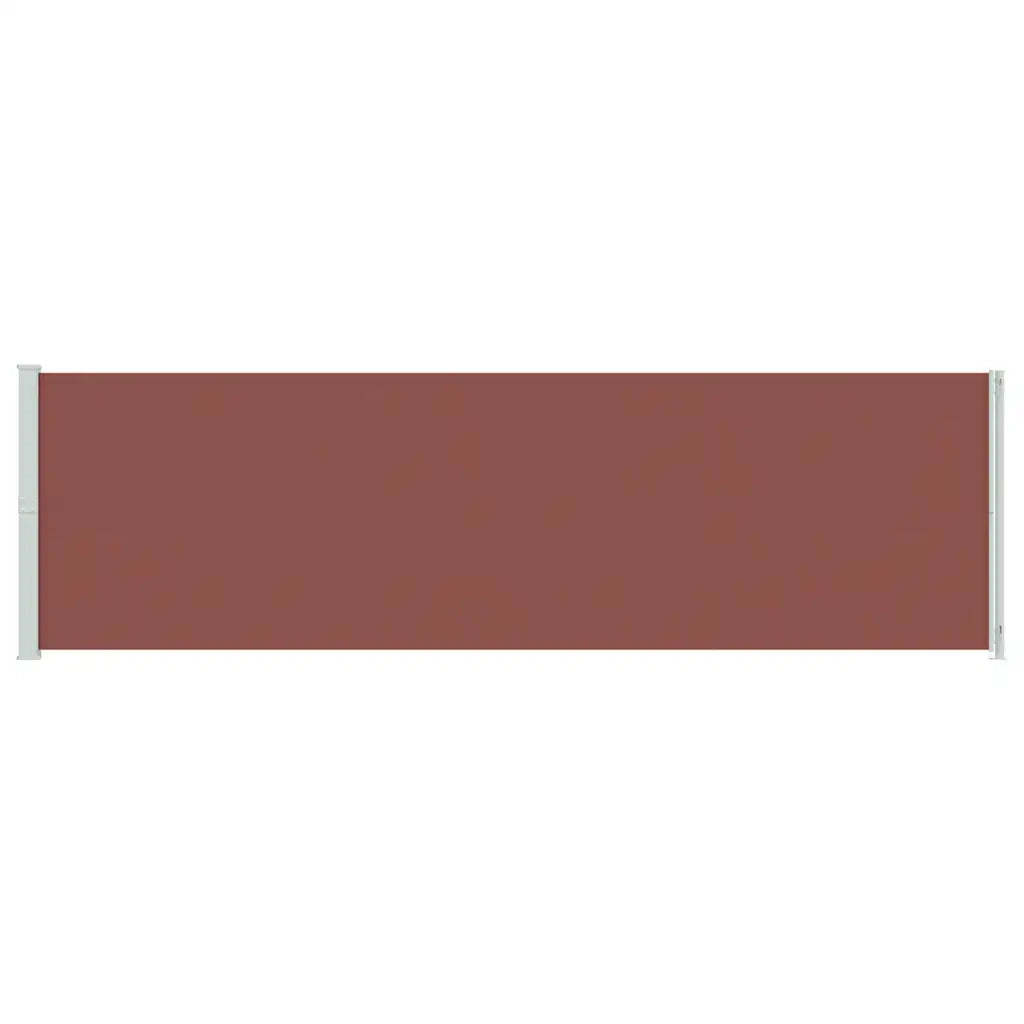 Tenda da Sole Laterale Retrattile per Patio 180x600 cm Marrone 317969