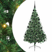 Albero di Natale Artificiale-Albero Natalizio con luci integrate Verde 210 cm 567865