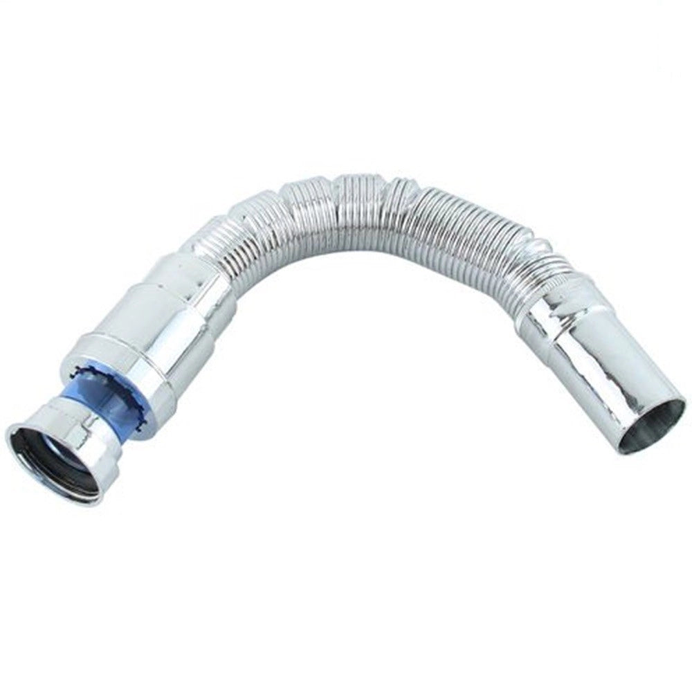 Trade Shop - Canotto Tubo Scarico Flessibile Estensibile Lavabo Lavello 400-800mm 1/2 10073 -