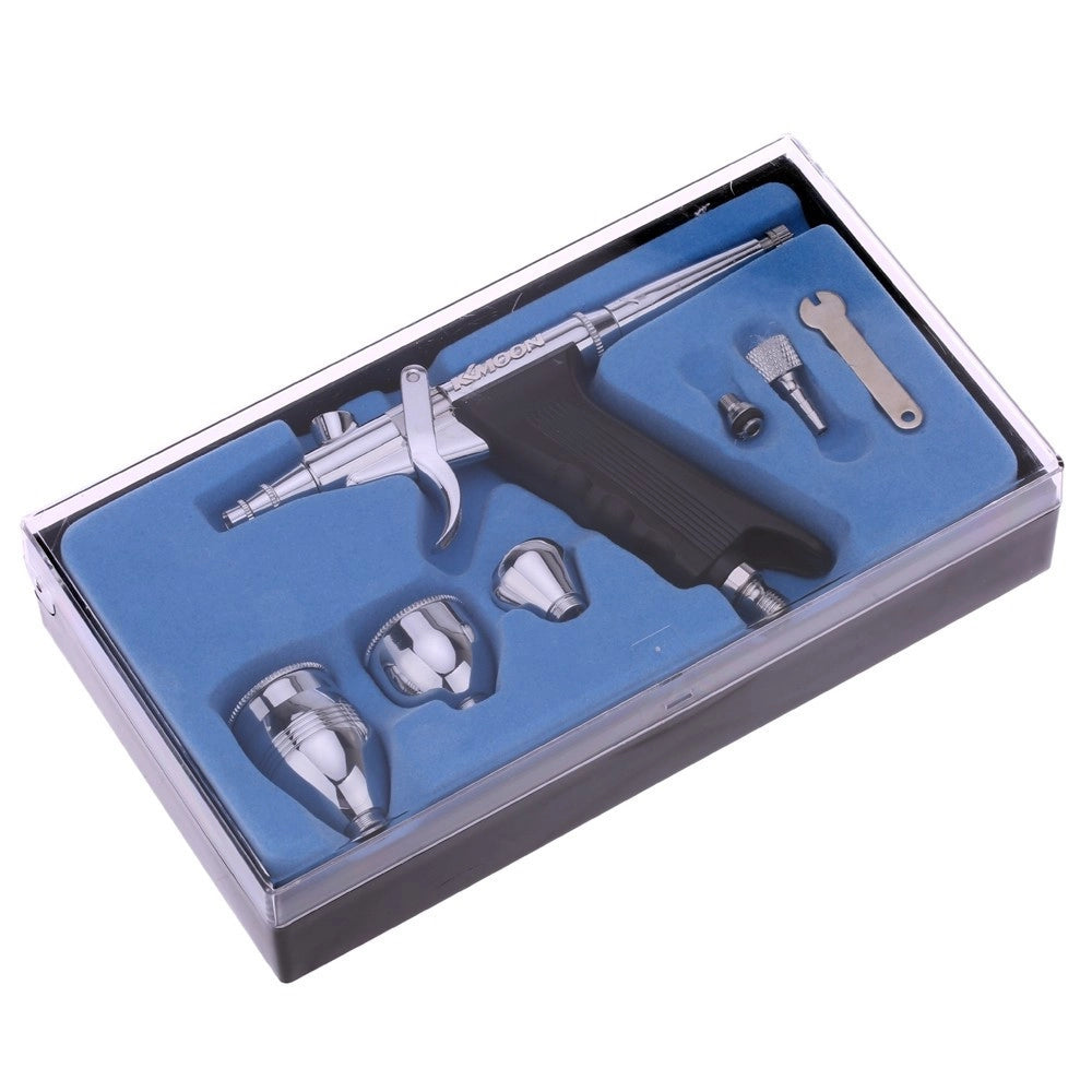 Trade Shop - Aerografo Doppia Azione Tratto Fine 0,3mm Aeropenna Aria Compressa Serbatoi -