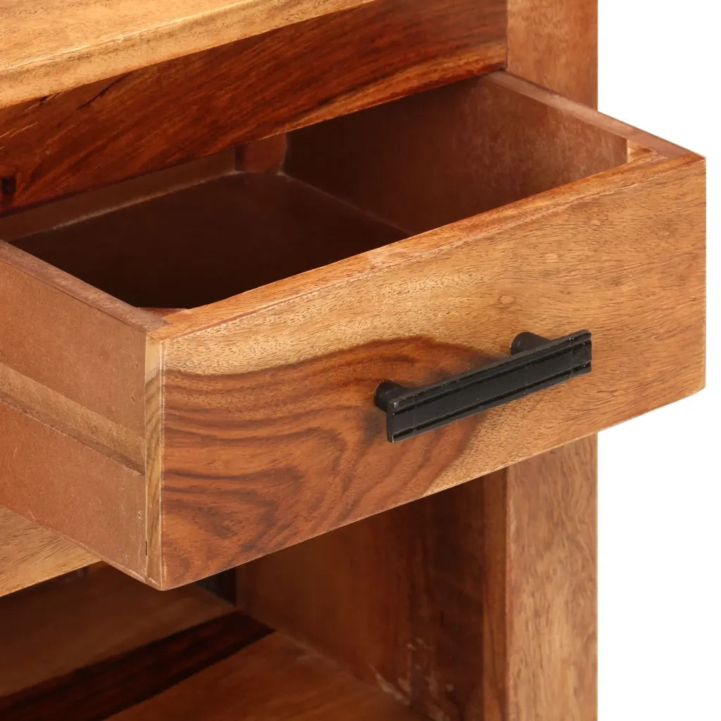 Comodino 40x30x50 cm in Legno Massello di Sheesham cod mxl 30691