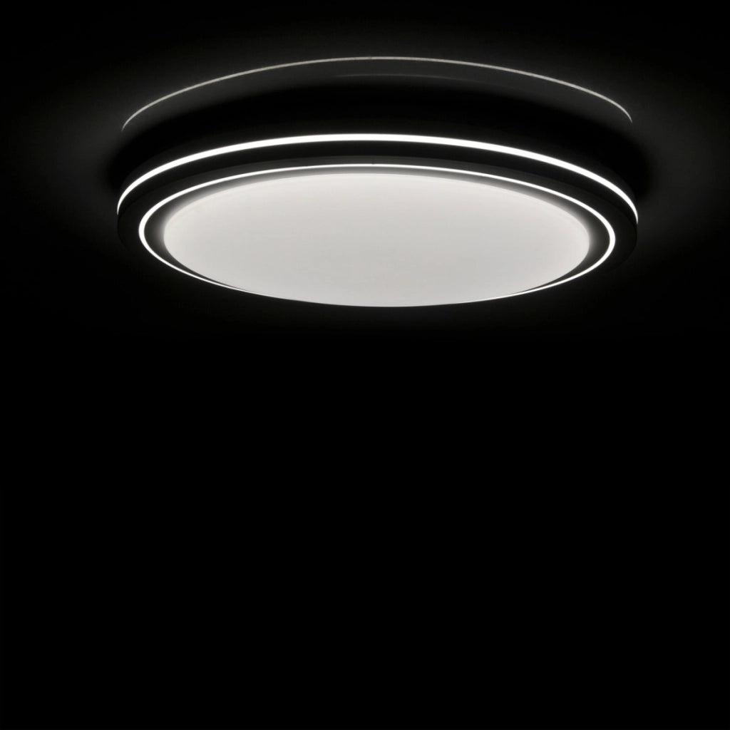Plafoniera LED 72W 48cm tonda bianca telecomando IP44 Polux