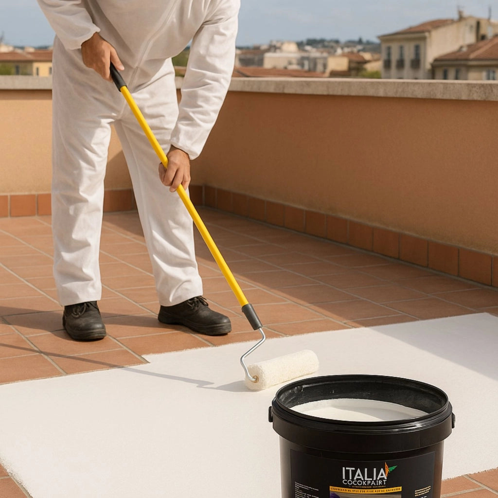 Italia colorpanit guaina impermeabilizzante supergum elastomerica fibrata *** tinta bianco, contenuto kg 20, confezio...