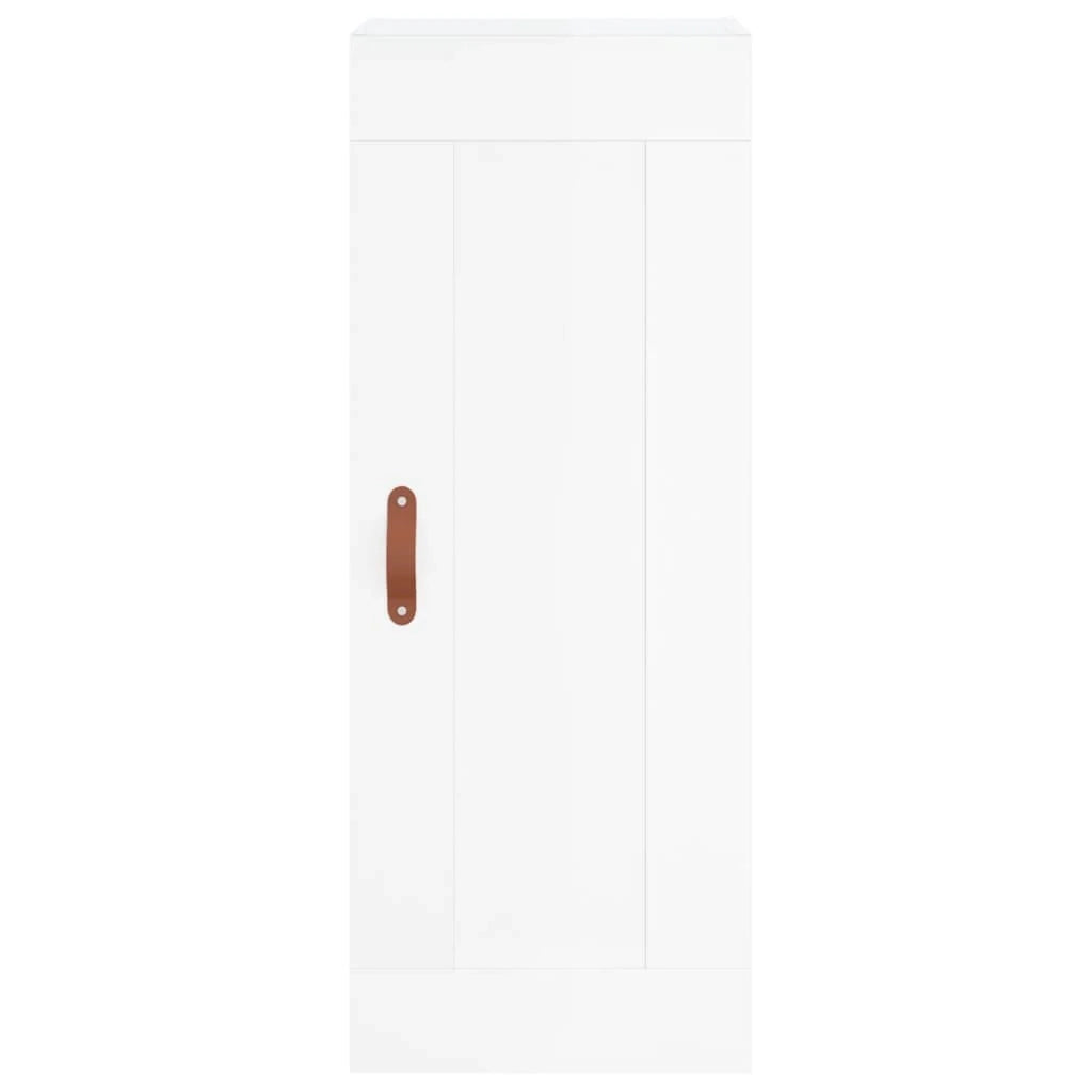 Buffet credenza cassettiera mobiletto mobile contenitore organizer cucina soggiorno lucido 34,5 x 34 x 180 cm legno ingegnerizzato bianco 02_0032796