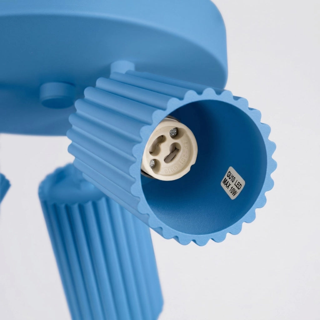 Plafoniera KARBON 3P azzurro