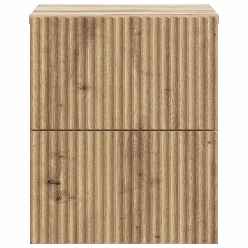 Mobiletto da notte a muro Rovere Artigianale 33 x 34,5 x 40 cm 898483
