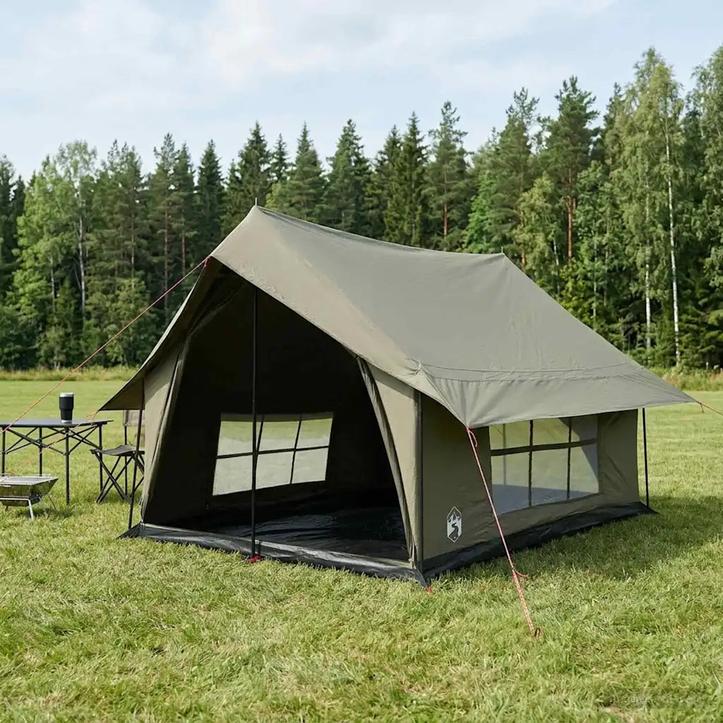 Tenda Capanna Verde militare 340 x 246 x 210 cm Policotone 42017506